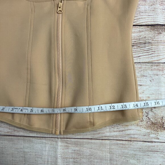 Waist Trainer Vest XL Nude Compression Zipper Shapewear Body Shaper Corset - Picture 5 of 13